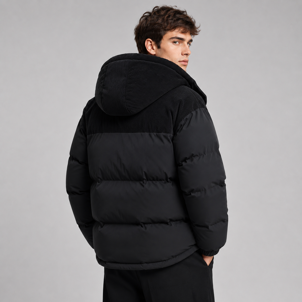 Men's Oversized Hooded Puffer Jacket