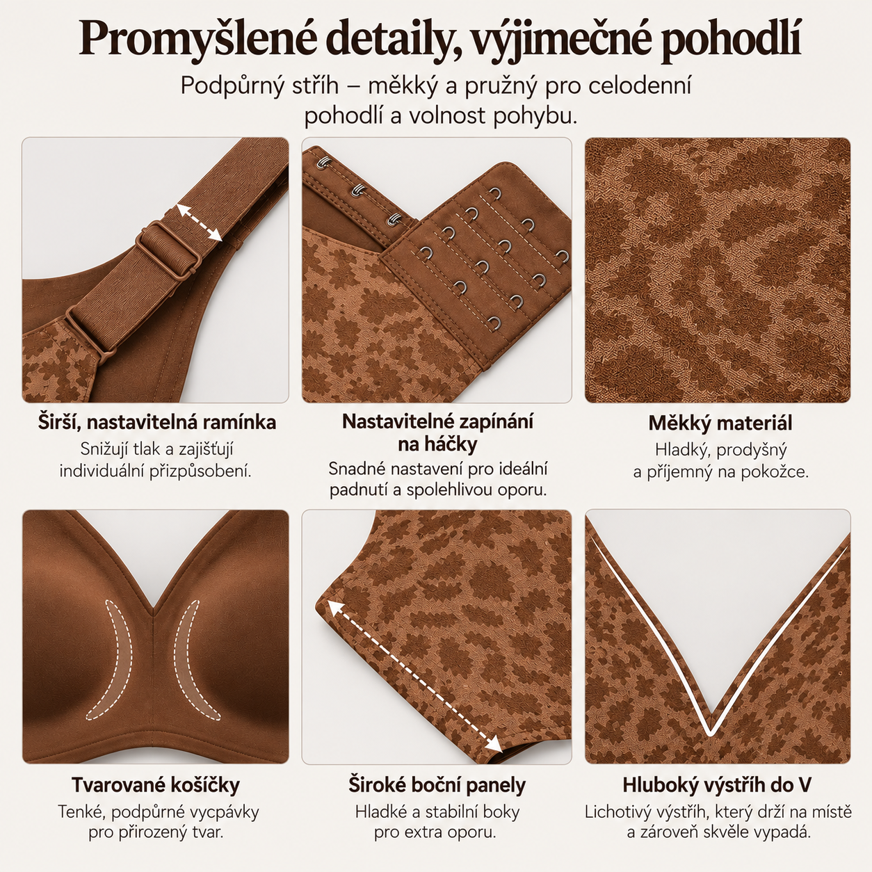 Pohodlná podprsenka