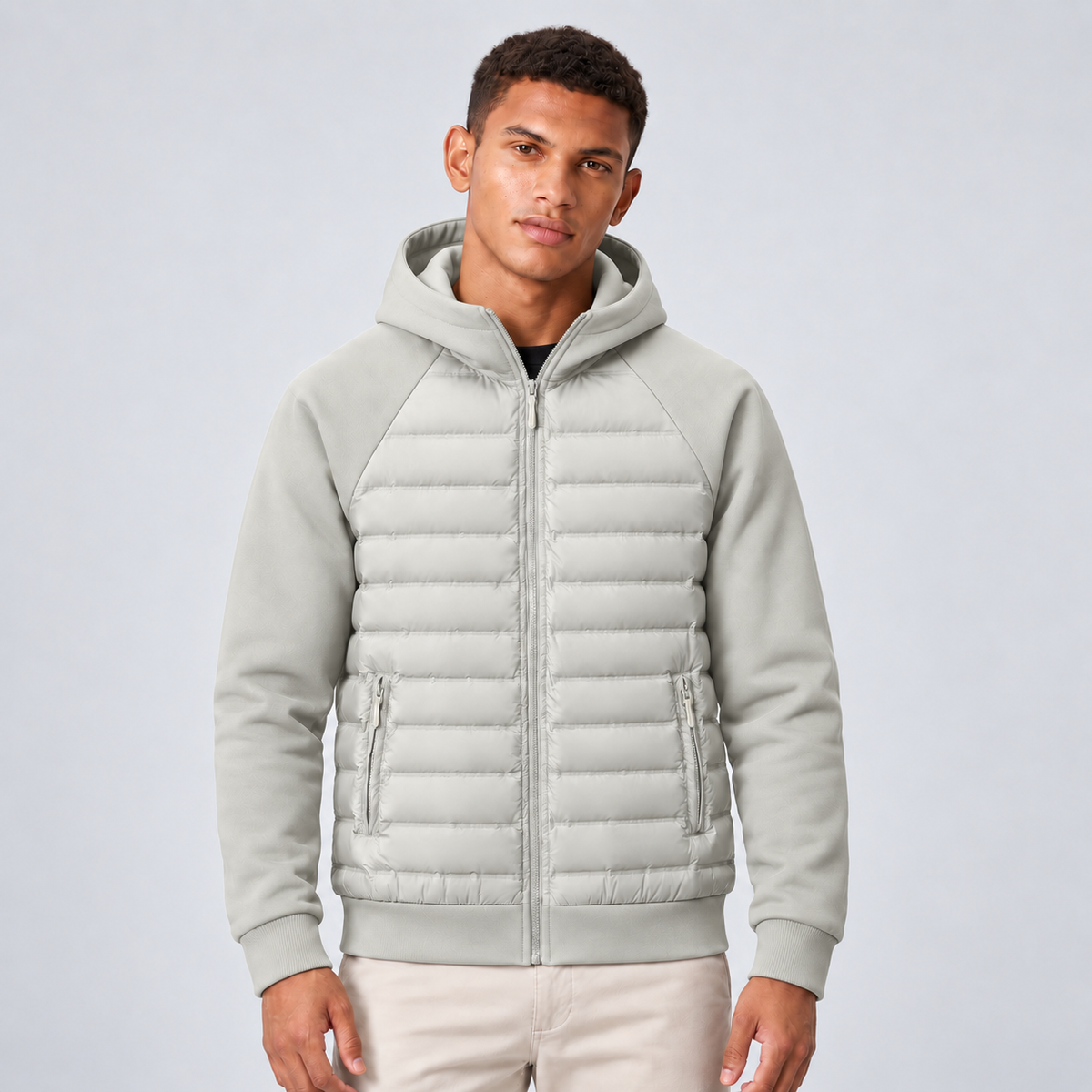 Men's Hooded Quilted Puffer Jacket