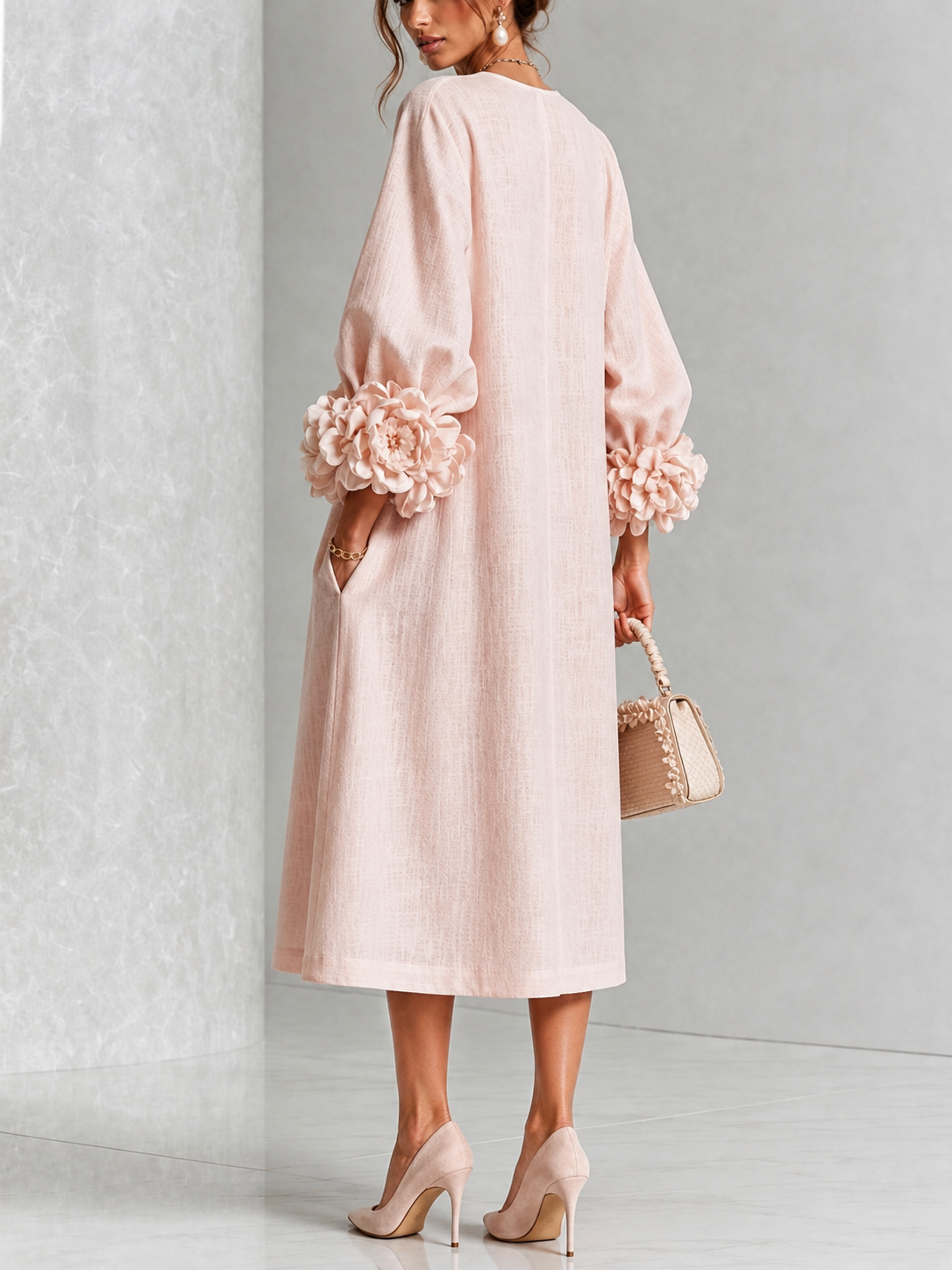 The Annabelle Petal Midi Dress